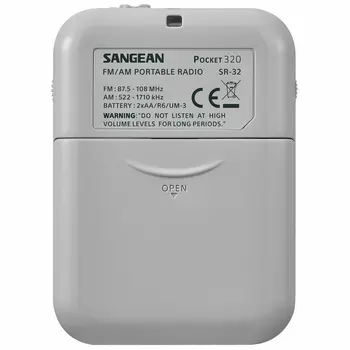 Transistor Radio Sangean SR-32 White AM/FM