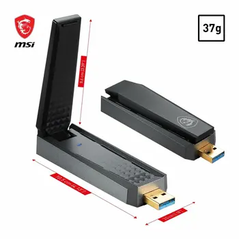 USB Adaptor MSI AX1800 Black