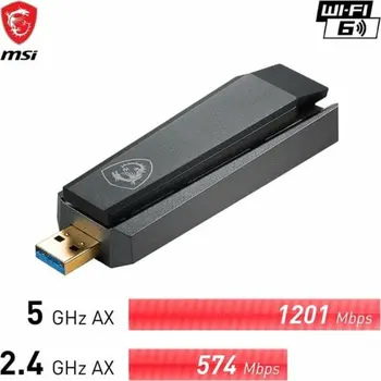 USB Adaptor MSI AX1800 Black