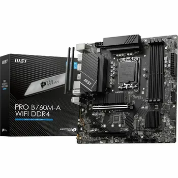 Motherboard MSI PRO B760M-A WIFI DDR4 Intel B760 LGA 1700