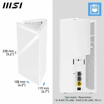 Router MSI 302-8ZD20EE-000 White