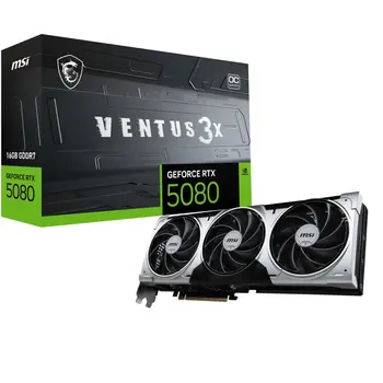 Graphics card MSI RTX 5080 16G VENTUS 3X OC PLUS 16 GB