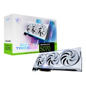 Graphics card MSI RTX 5070 12G GAMING TRIO OC WHI nvidia geforce rtx 5070 12 GB GDDR6X GDDR7