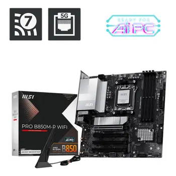 Motherboard MSI PRO B850M-P WIFI Intel Wi-Fi 6 AMD AM5 AMD B850