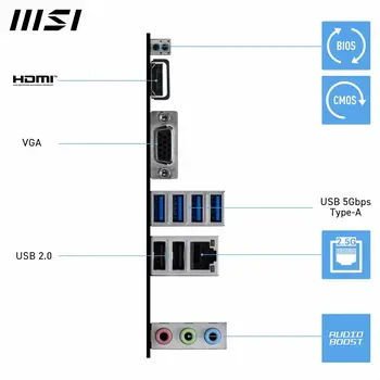 Motherboard MSI PRO B840M-B AMD AM5 AMD