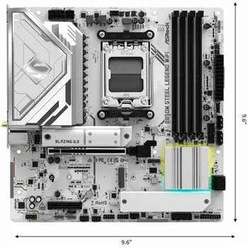 Motherboard ASRock B850M Steel Legend WiFi Intel Wi-Fi 6 AMD AM5 AMD B850