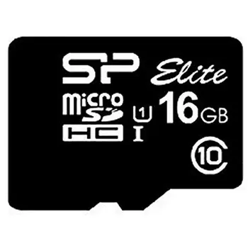 Micro SD Memory Card with Adaptor Silicon Power Elite 16 GB