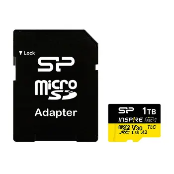 Micro SD Memory Card with Adaptor Silicon Power SP256GBSTXLA2V1NSP 256 GB
