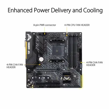 Motherboard Asus TUF Gaming B450M-Plus II AMD B450 AMD AMD AM4