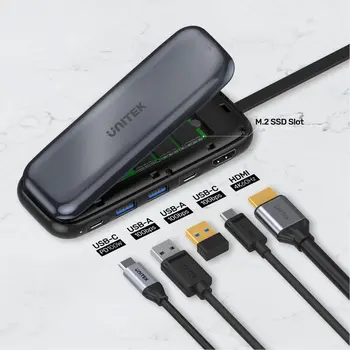 USB Hub Unitek D1046A Grey