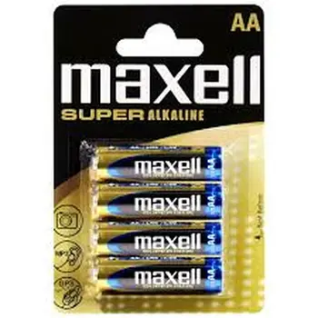 Batteries Maxell AA 1,5 V (4 Units)