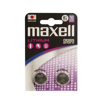Lithium Battery Maxell CR2025 170 mAh 3 V (2 Units)