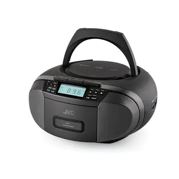 Radio cassette JVC JVCRCE444B Black AM/FM