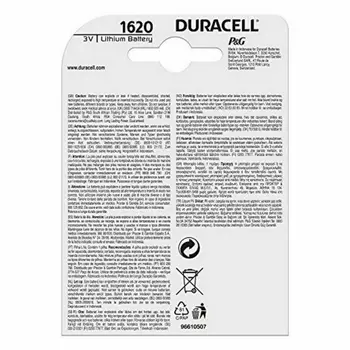 Lithium Button Cell Battery DURACELL 3V (10 Units)