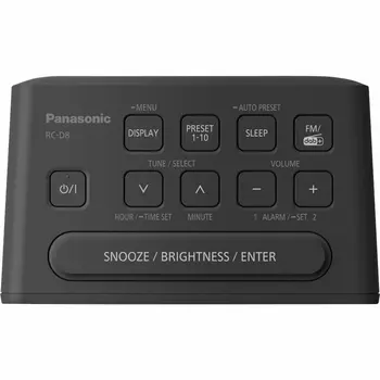 Clock-Radio Panasonic RC-D8EG-K Black