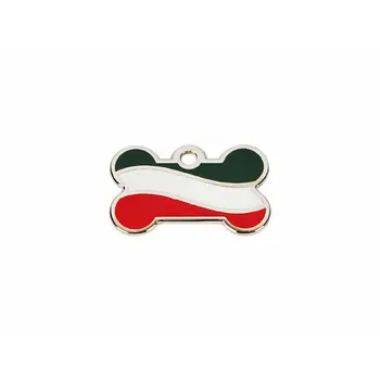 Identification plate for collar Imarc Citizen Italia Multicolour Bone Aluminium