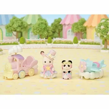 Playset Sylvanian Families Amusement Park Ride - Plane & Train Multicolour