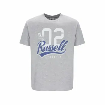 Men’s Short Sleeve T-Shirt Russell Athletic Amt A30101 Grey