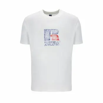 Short Sleeve T-Shirt Russell Athletic Emt E36201 White Men