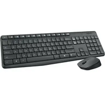 Keyboard and Wireless Mouse Logitech 920-007917 Grey