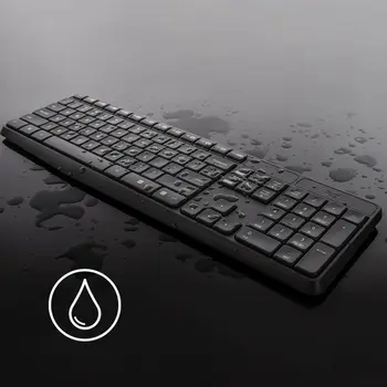 Keyboard and Wireless Mouse Logitech 920-007917 Grey