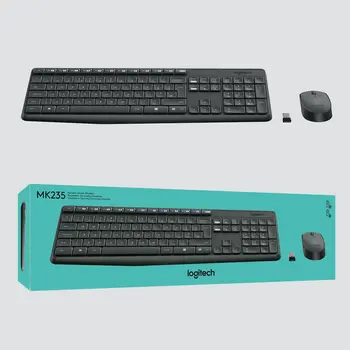 Keyboard and Wireless Mouse Logitech 920-007917 Grey