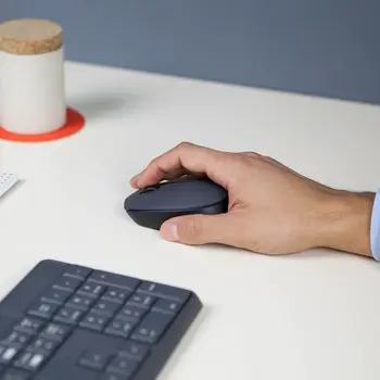 Keyboard and Wireless Mouse Logitech 920-007917 Grey
