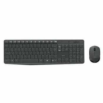 Keyboard and Wireless Mouse Logitech 920-007917 Grey