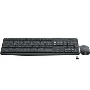 Keyboard and Wireless Mouse Logitech 920-007917 Grey