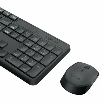 Keyboard and Wireless Mouse Logitech 920-007917 Grey