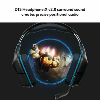 Gaming Headset with Microphone Logitech 981-000770 Blue Black