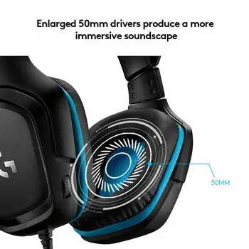 Gaming Headset with Microphone Logitech 981-000770 Blue Black