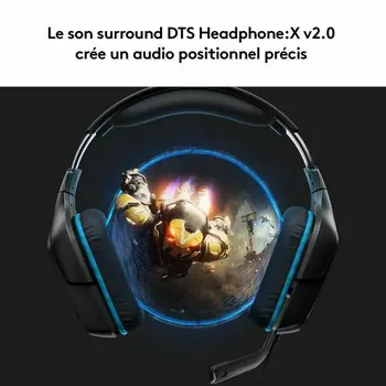 Gaming Headset with Microphone Logitech 981-000770 Blue Black