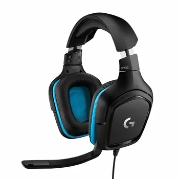 Gaming Headset with Microphone Logitech 981-000770 Blue Black