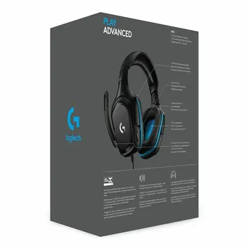 Gaming Headset with Microphone Logitech 981-000770 Blue Black