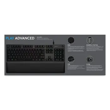Bluetooth Keyboard with Support for Tablet Logitech G513 CARBON LIGHTSYNC RGB Mechanical Gaming Keyboard, GX Brown French AZERTY