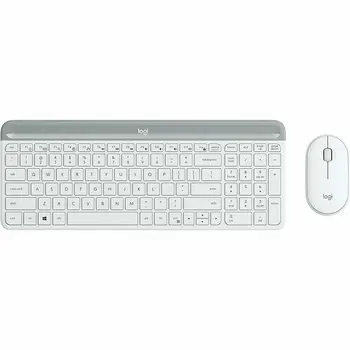 Keyboard and Mouse Logitech 920-009199 White Spanish Spanish Qwerty
