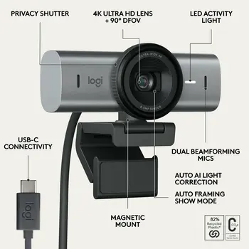 Webcam Logitech 960-001530 4K Ultra HD