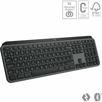 Wireless Keyboard Logitech MX Keys S Spanish Qwerty Graphite Steel