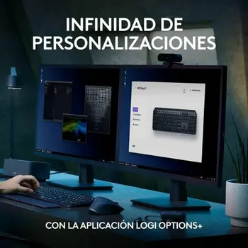 Wireless Keyboard Logitech MX Keys S Spanish Qwerty Graphite Steel