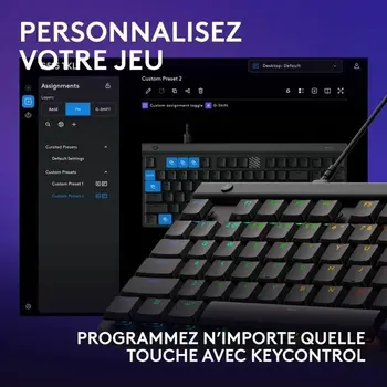 Keyboard Logitech G515 TKL Black AZERTY