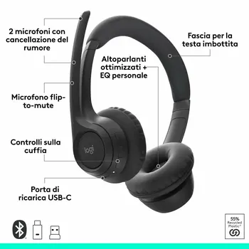Headphones Logitech Black