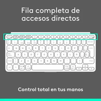 Keyboard Logitech 920-012974 White Grey QWERTY