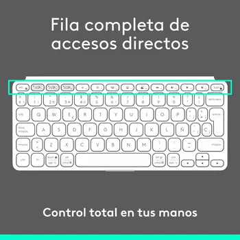 Keyboard Logitech 920-012974 White Grey QWERTY