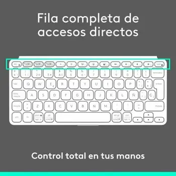 Keyboard Logitech 920-012974 White Grey QWERTY
