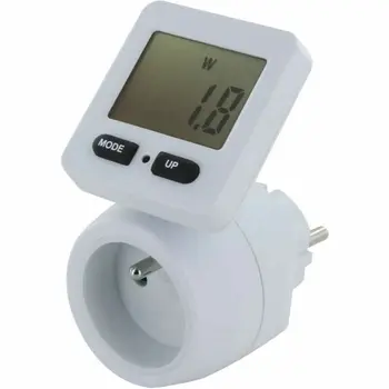 Plug with consumption meter Chacon 54351 White