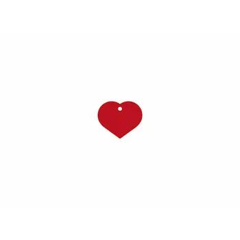Identification plate Imarc Heart Red