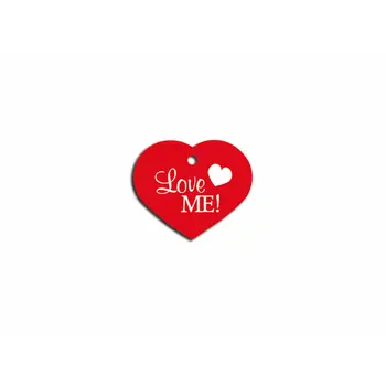 Identification plate Imarc Heart Red