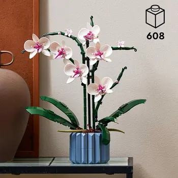 Construction set Lego 10311 ORQUÍDEA Blue Multicolour 608 Pieces