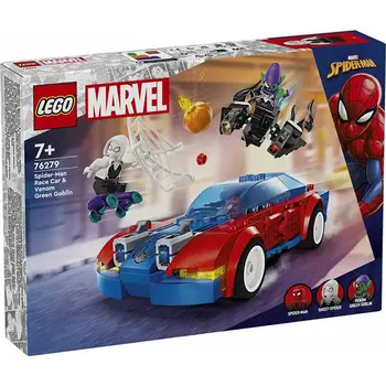 Construction set Lego Coche de Carreras de Spider-Man y Duende Verde Venomizado Multicolour